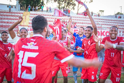 image of a fantasy football team celebrating